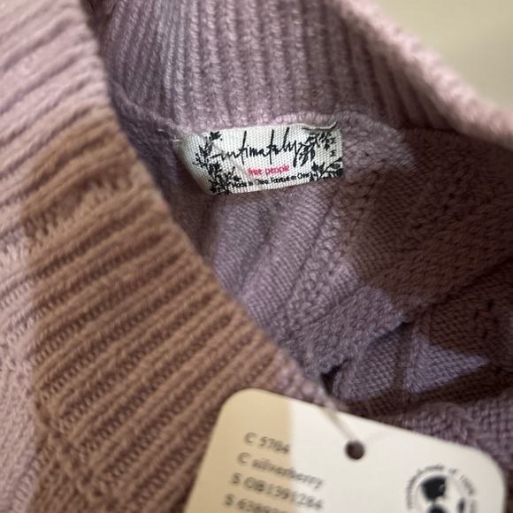 Intimately Free People The Romy Swift Crop Top Size M Sweater Silverberry - Picture 3 of 4
